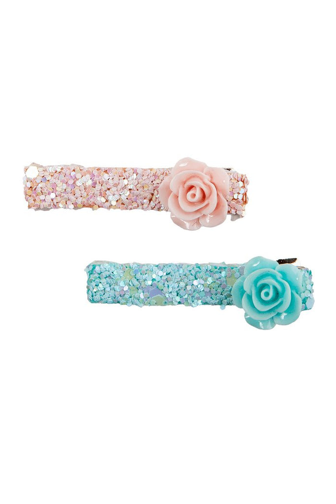 Great Pretenders - Boutique Glitter Rosette Hairclips - Princess and the Pea
