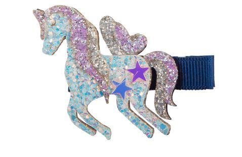 Great Pretenders - Boutique Navy Unicorn Star Hairclips - Princess and the Pea