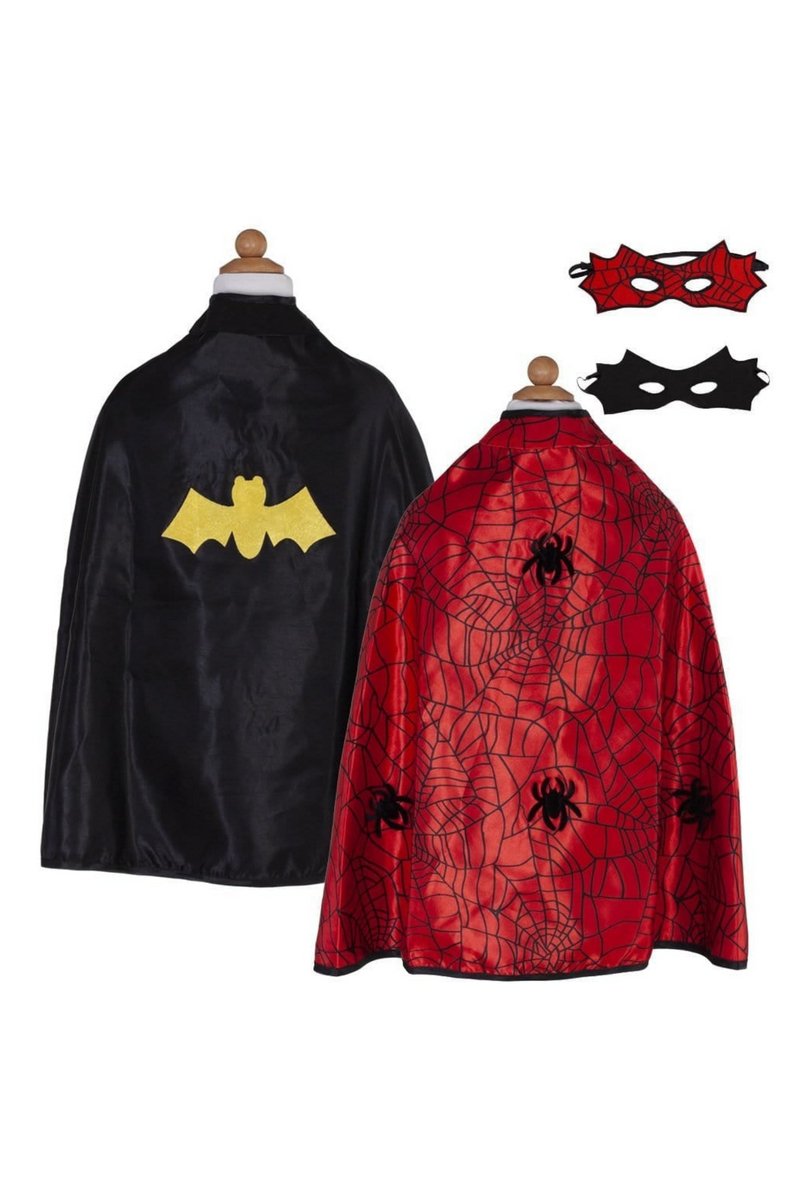 Great Pretenders - Reversible Spider Bat Cape and Mask - Princess and the Pea