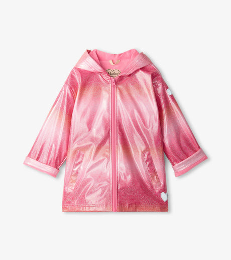 Hatley Summer Stripe Zip Up Rain Jacket - Princess and the Pea