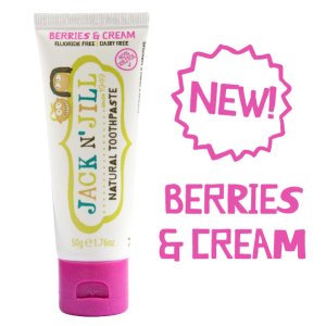 Jack N' Jill Natural Toothpaste 50G Single Tube - Organic Berries & Cream - Princess and the Pea