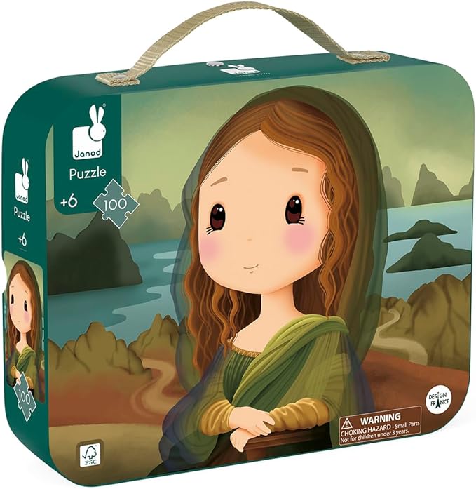 Janod 100 Piece Children’s Jigsaw Puzzle Inspired by Leonardo Da Vinci - Princess and the Pea