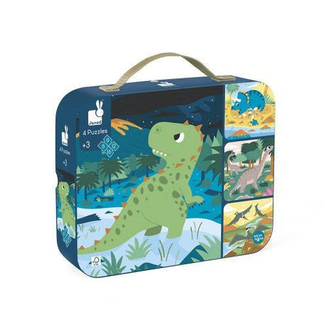 Janod 4 In 1 Progressive Puzzles Dinosaurs - Princess and the Pea