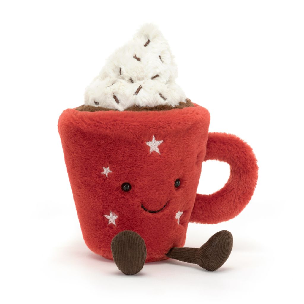 Hot chocolate shop dog toy