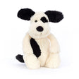Jellycat Bashful Black & Cream Puppy - Princess and the Pea