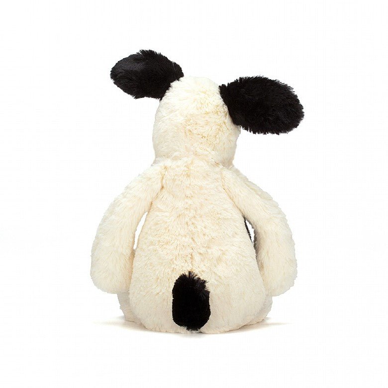 Jellycat Bashful Black & Cream Puppy - Princess and the Pea
