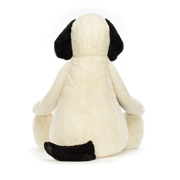 Jellycat Bashful Black & Cream Puppy Really Big - Princess and the Pea