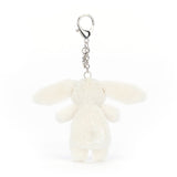 Jellycat Bashful Bunny Cream Bag Charm - Princess and the Pea