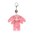 Jellycat Bashful Bunny Pink Bag Charm - Princess and the Pea