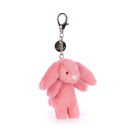 Jellycat Bashful Bunny Pink Bag Charm - Princess and the Pea