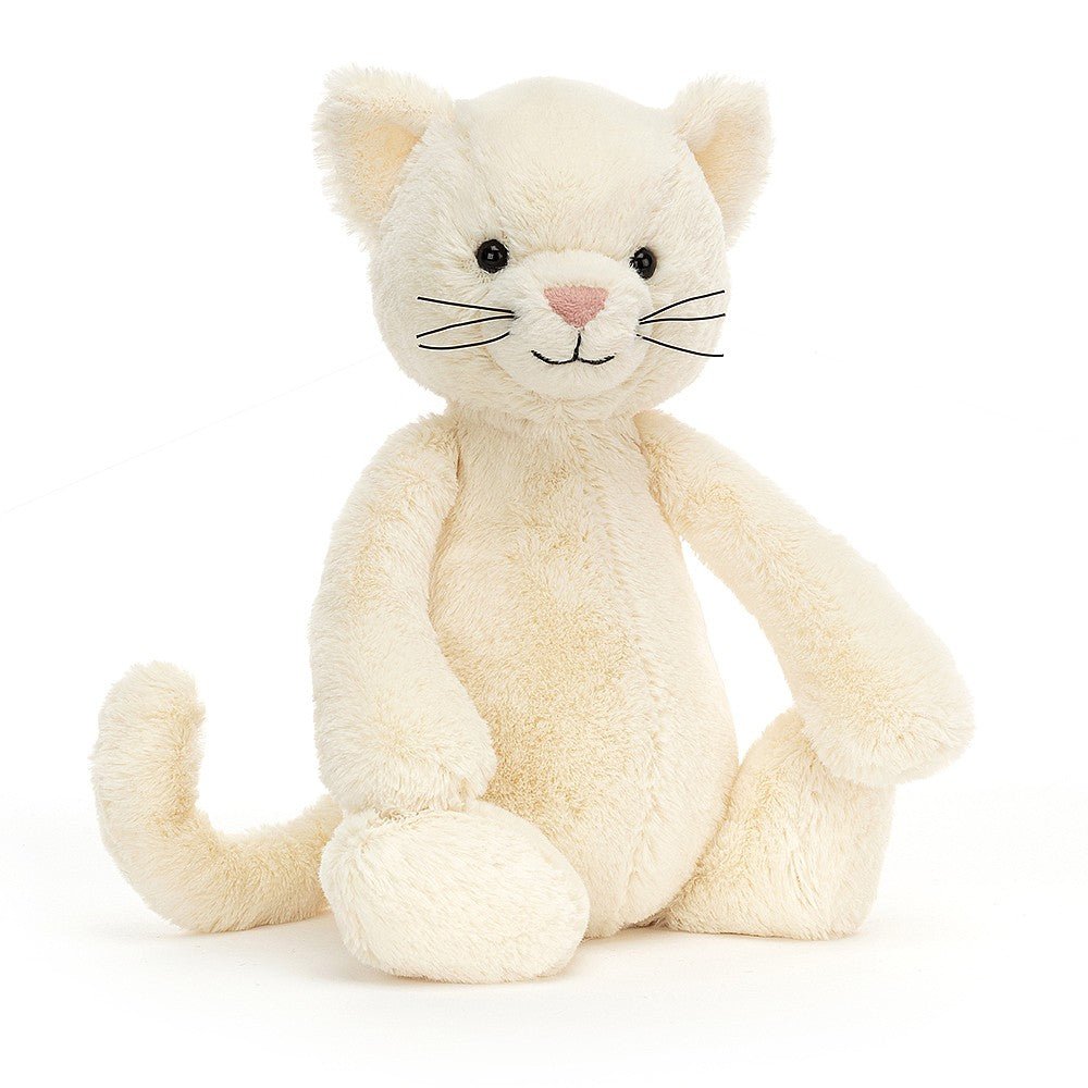 Jellycat Bashful - Cream Kitten - Medium - Princess and the Pea
