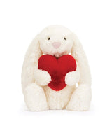 Jellycat Bashful Red Love Heart Bunny - Princess and the Pea