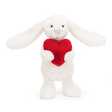 Jellycat Bashful Red Love Heart Bunny Little - Princess and the Pea