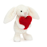 Jellycat Bashful Red Love Heart Bunny Little - Princess and the Pea