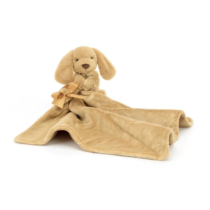 Jellycat Bashful Toffee Puppy Soother - Princess and the Pea