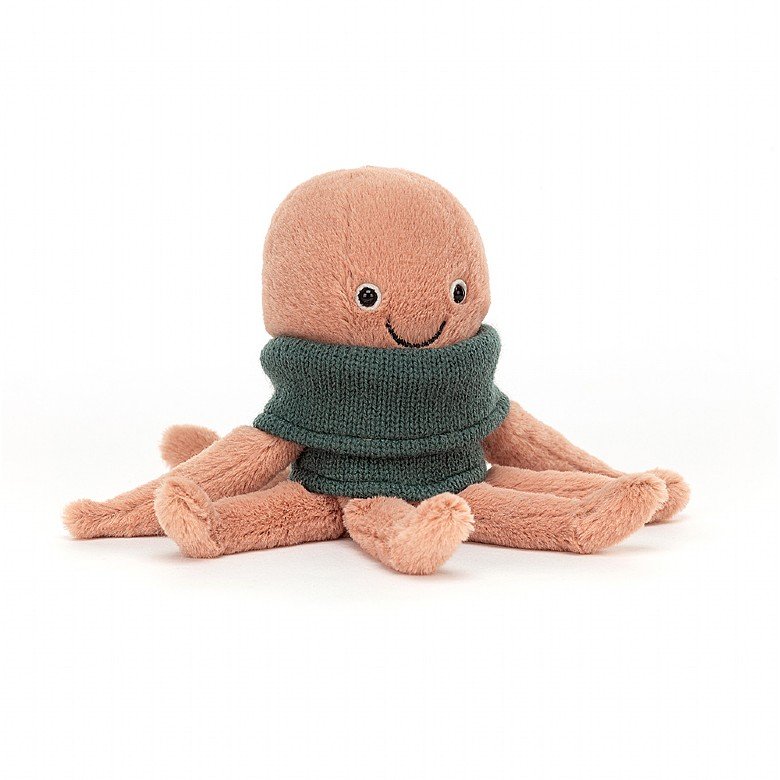 Jellycat Cozy Crew Octopus - Princess and the Pea