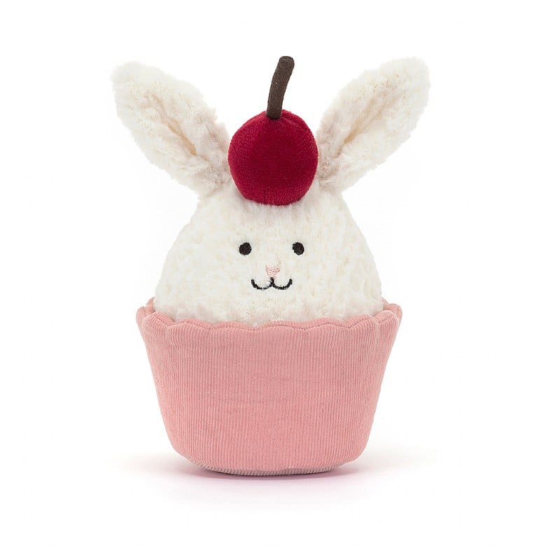 Jellycat Dainty Dessert Bunny Cupcake - Princess and the Pea