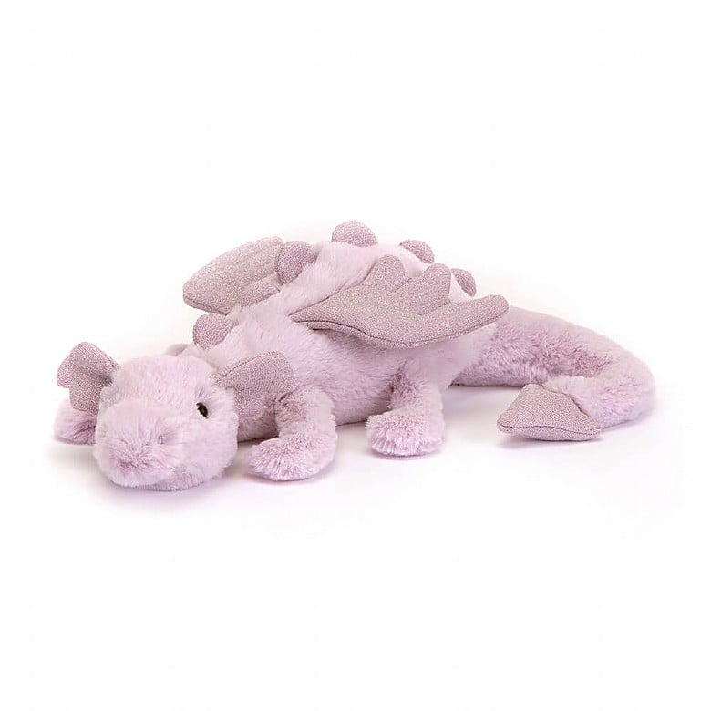 Jellycat Dragon - Lavender Dragon - Princess and the Pea