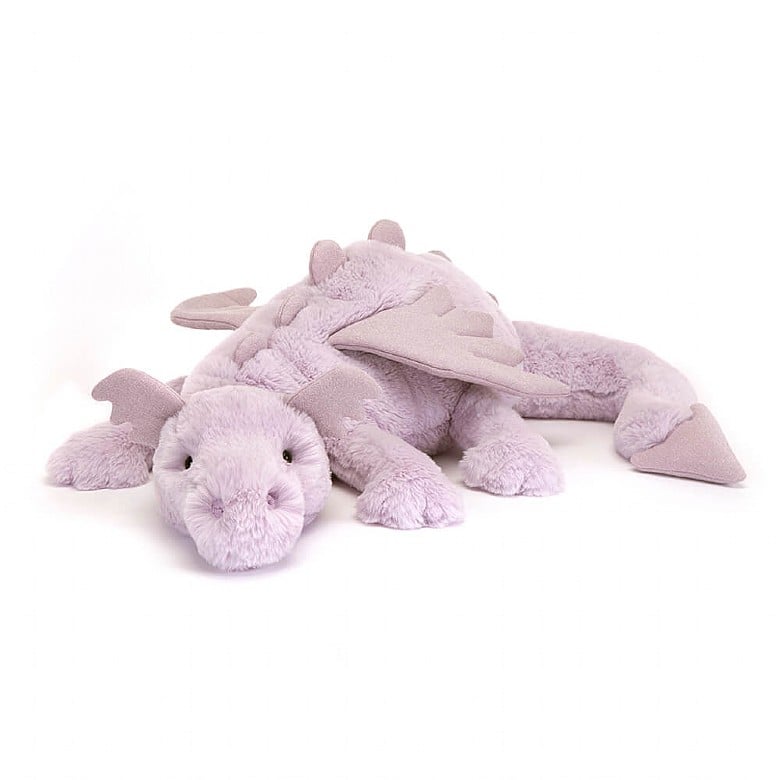 Jellycat Dragon - Lavender Dragon - Princess and the Pea