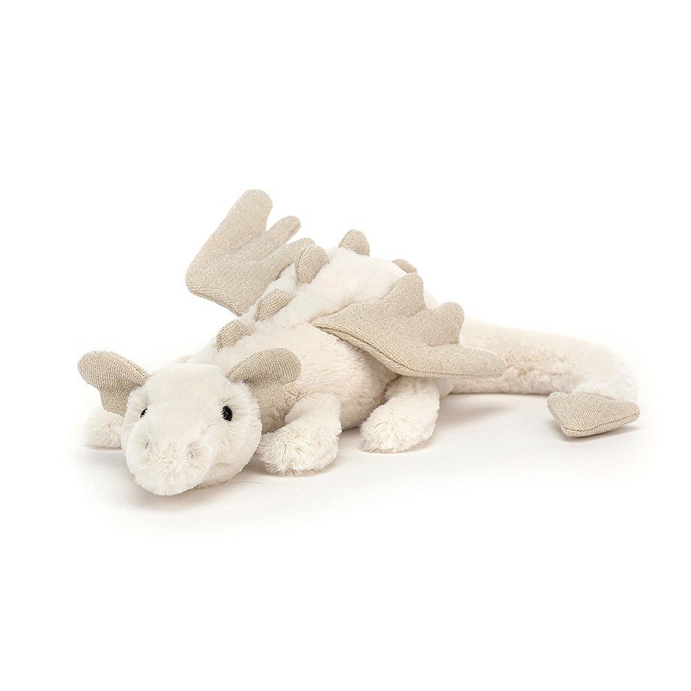 Jellycat Dragon - Snow Dragon - Princess and the Pea