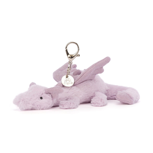 Jellycat Lavender Dragon Bag Charm - Princess and the Pea