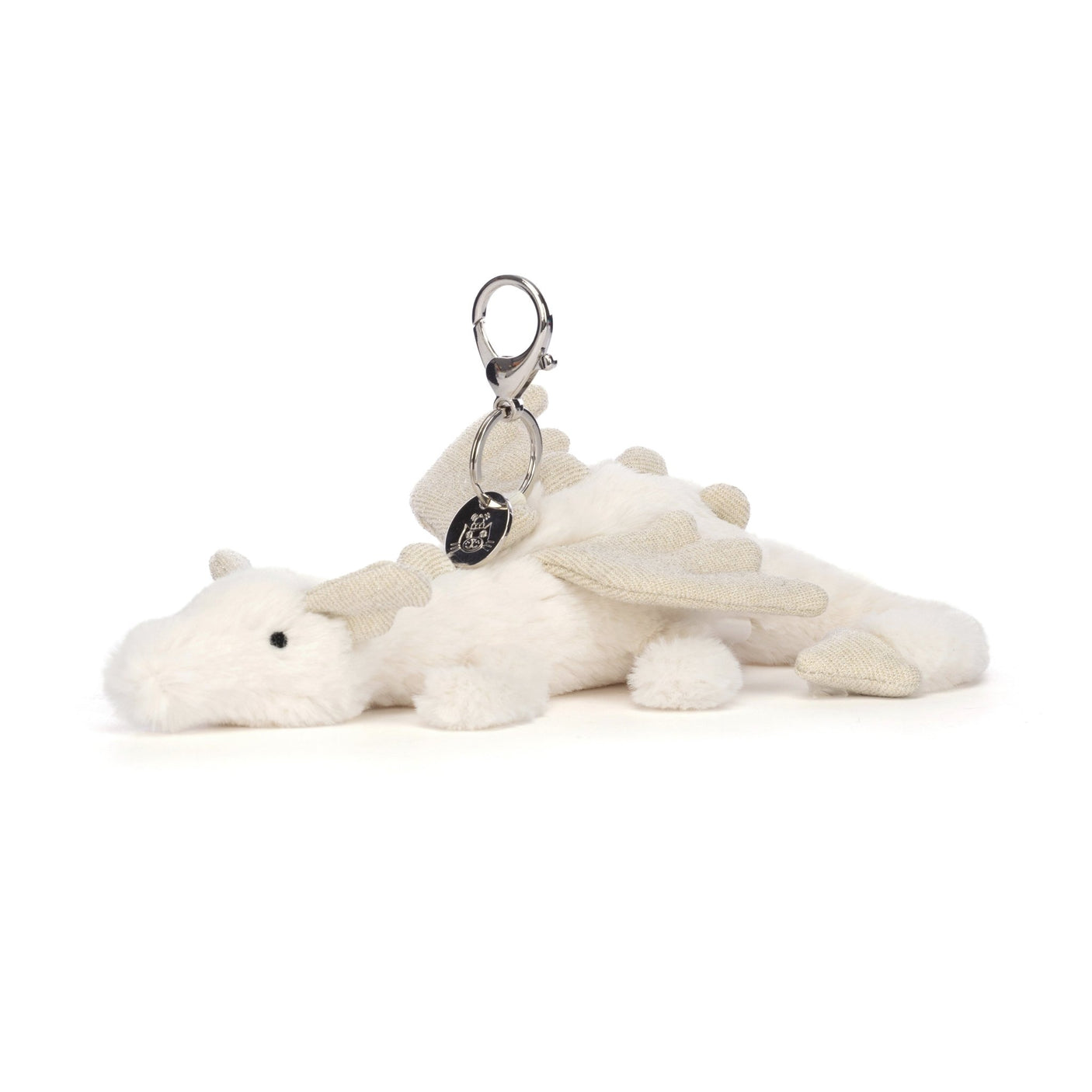 Jellycat Snow Dragon Bag Charm - Princess and the Pea