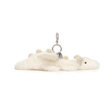 Jellycat Snow Dragon Bag Charm - Princess and the Pea