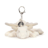 Jellycat Snow Dragon Bag Charm - Princess and the Pea