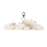 Jellycat Snow Dragon Bag Charm - Princess and the Pea