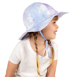 Kids Cotton Floppy Hats - Blue Stripes - Princess and the Pea