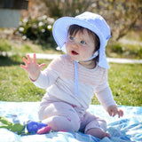 Kids Cotton Floppy Hats - Blue Stripes - Princess and the Pea