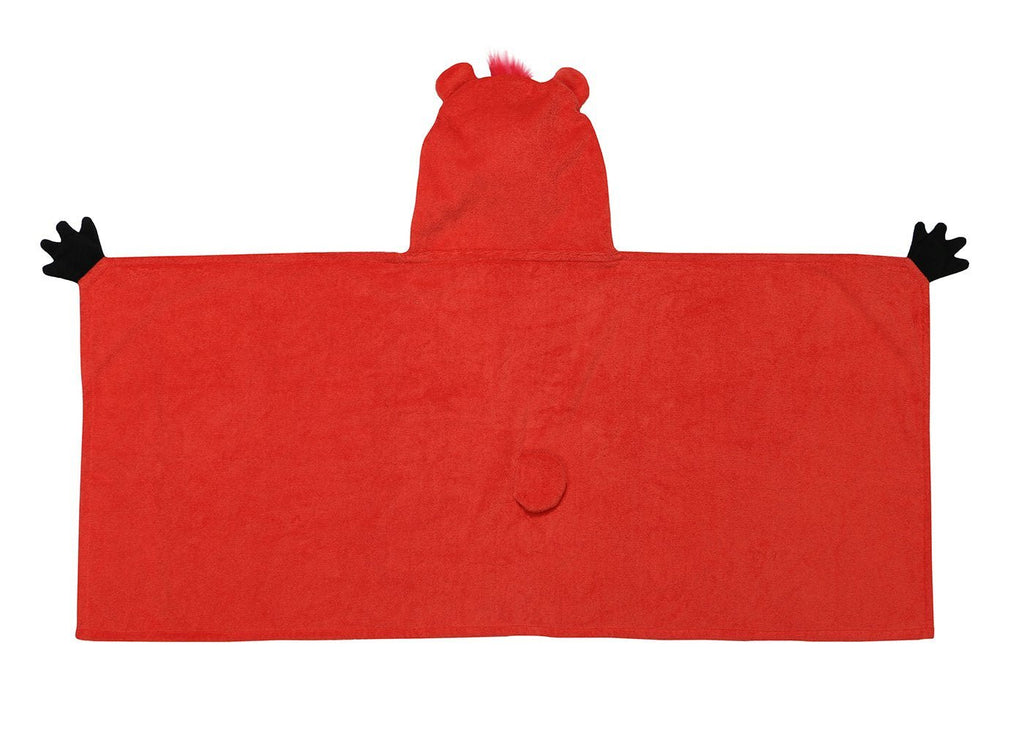 Kids Plush Terry Hooded Bath Towel - Bosley the Bear - Princess and the Pea