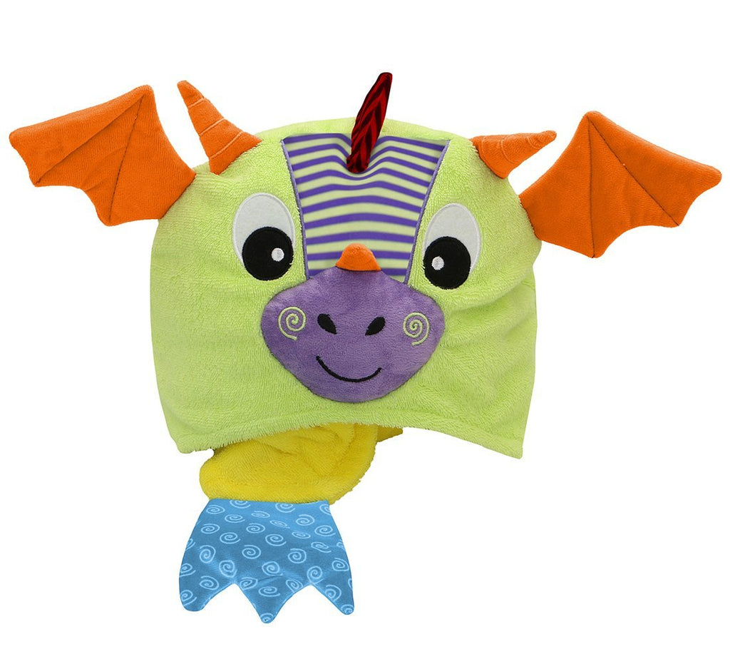 Kids Plush Terry Hooded Bath Towel - Drool the Dragon - Princess and the Pea