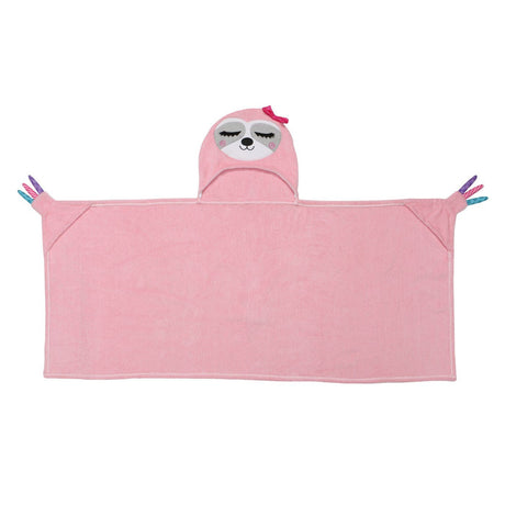 Kids Plush Terry Hooded Bath Towel - Sadie Sloth - Princess and the Pea