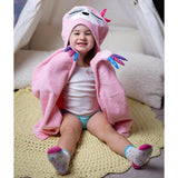 Kids Plush Terry Hooded Bath Towel - Sadie Sloth - Princess and the Pea