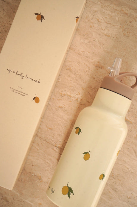 Konges Slojd Thermo Bottle - Lemon - Princess and the Pea