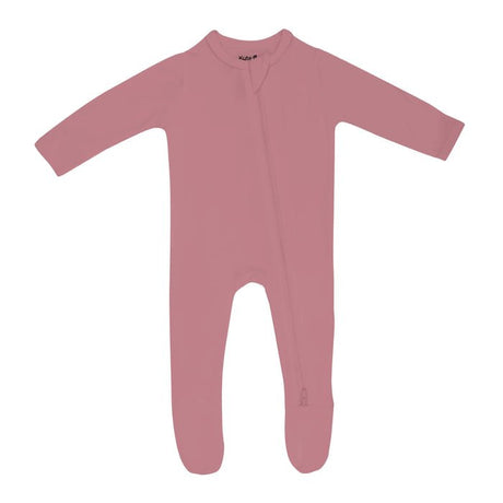 Kyte Baby Zippered Footie in Dusty Rose - Princess and the Pea