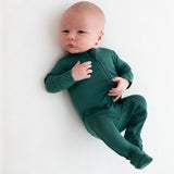 Kyte Baby Zippered Footie in Emerald - Princess and the Pea