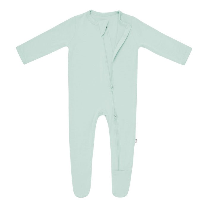 Kyte Baby Zippered Footie in Sage - Princess and the Pea