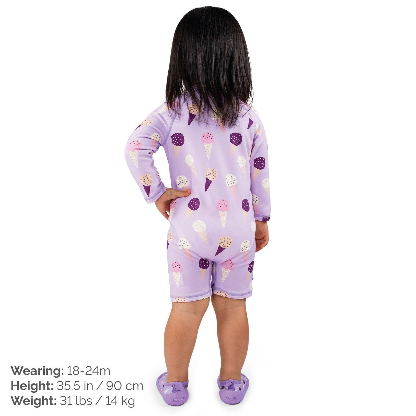 Lavender Ice Cream 1-pc UV Jumpsuit - Princess and the Pea