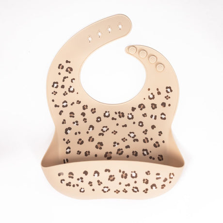 Lil North Co. Cheetah Spots Silicone Bib - Princess and the Pea