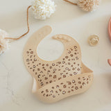 Lil North Co. Cheetah Spots Silicone Bib - Princess and the Pea