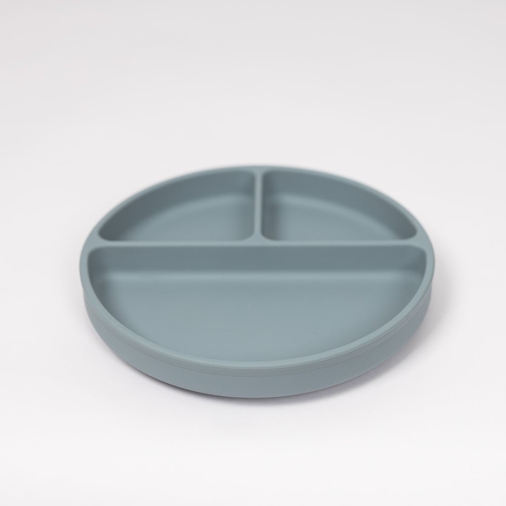 Lil North Co. Pale Blue Silicone Suction Divider Plate - Princess and the Pea