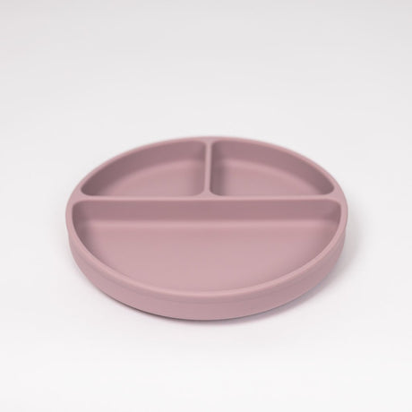 Lil North Co. Pale Mauve Silicone Suction Divider Plate - Princess and the Pea