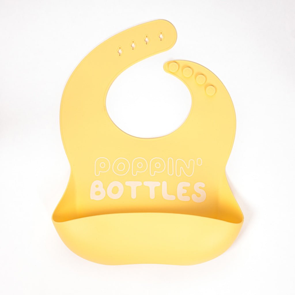 Lil North Co. Poppin Bottles Silicone Bib - Princess and the Pea