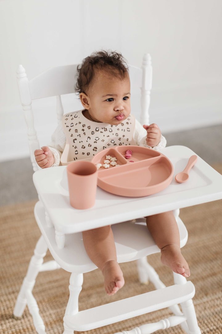 Lil North Co. Terracotta Silicone Suction Bowl and Spoon Set - Princess and the Pea