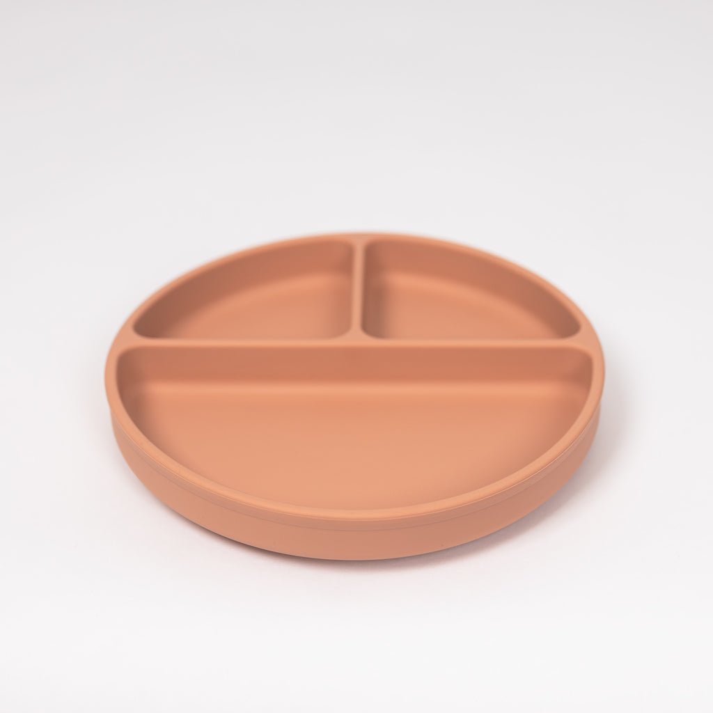Lil North Co. Terracotta Silicone Suction Divider Plate - Princess and the Pea