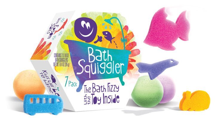 Loot Toy Co Bath Squiggler Gift Pack (7 Units) - Princess and the Pea