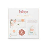 Lulujo Hello World Hat & Swaddle Sets - Peaches - Princess and the Pea