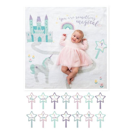 Lulujo Something Magical - Milestone Blanket - Princess and the Pea